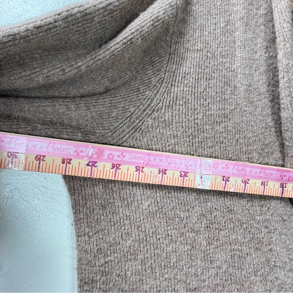 J.Crew Wool Alpaca Blend Open Front Cardigan Sweater XL | Camel Brown - Picture 7 of 14